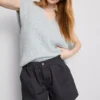 Utility-Shorts aus Baumwoll-Denim