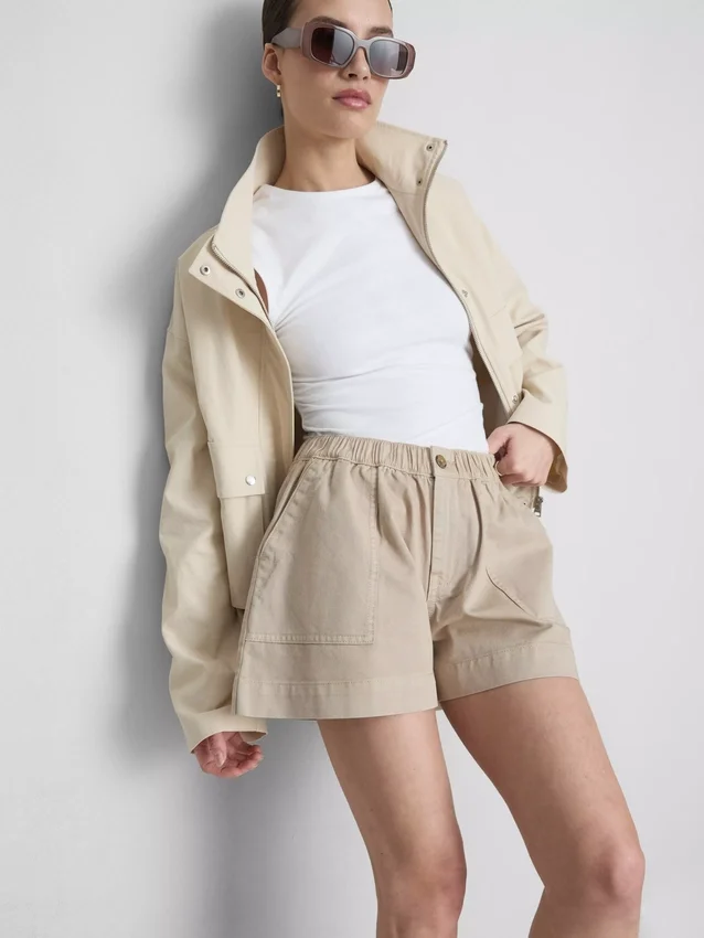 Utility-Shorts aus Baumwoll-Denim