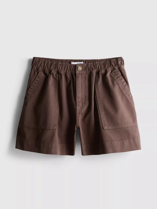 Utility-Shorts aus Baumwoll-Denim