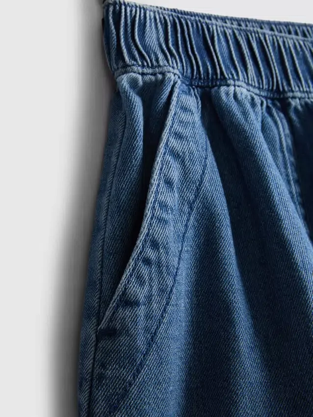 Utility-Shorts aus Baumwoll-Denim
