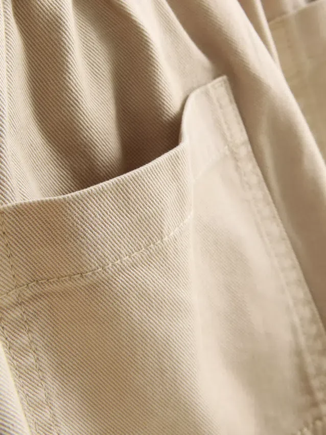 Utility-Shorts aus Baumwoll-Denim