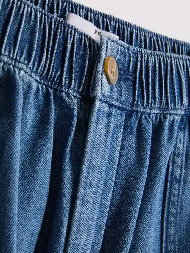 Utility-Shorts aus Baumwoll-Denim