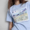 Vincent van Gogh Landschaftskunst Baumwoll-T-Shirt