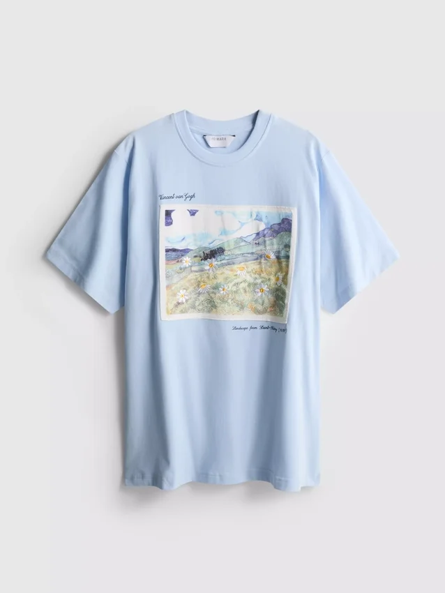 Vincent van Gogh Landschaftskunst Baumwoll-T-Shirt