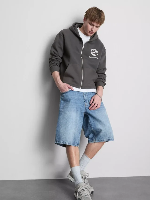 Viper-Hoodie mit durchgehendem Reissverschluss