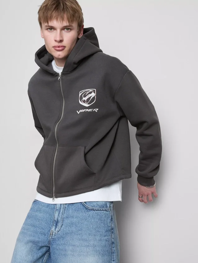 Viper-Hoodie mit durchgehendem Reissverschluss