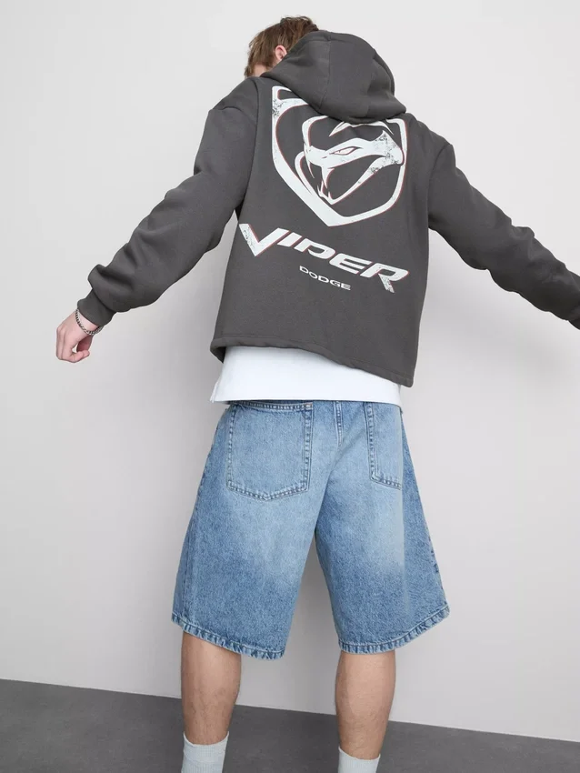 Viper-Hoodie mit durchgehendem Reissverschluss