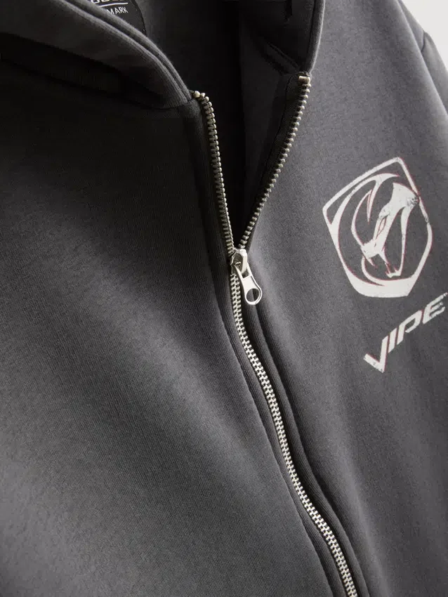 Viper-Hoodie mit durchgehendem Reissverschluss
