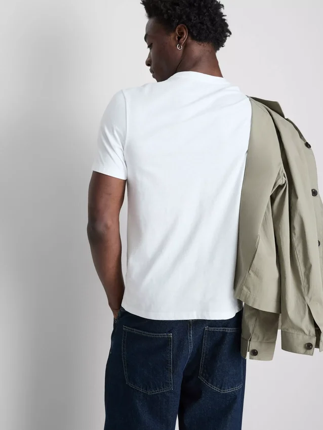 Weisses T-Shirt in Regular-Fit
