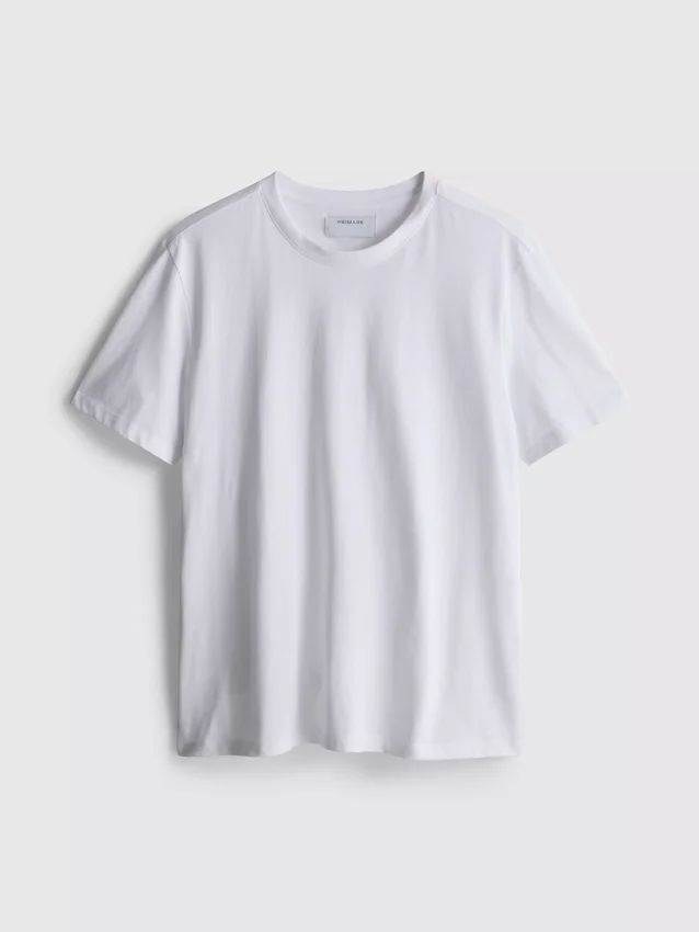 Weisses T-Shirt in Regular-Fit