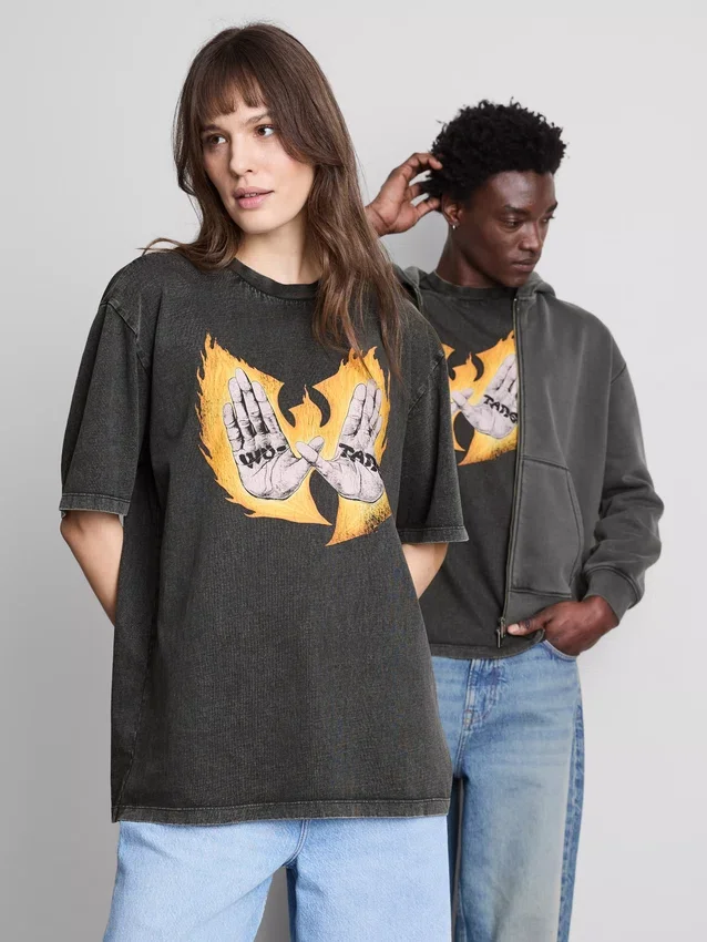 Wu-Tang-Clan-T-Shirt mit kurzen Ärmeln