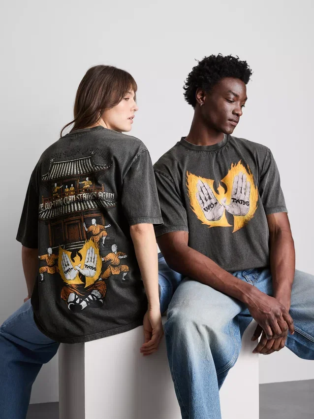 Wu-Tang-Clan-T-Shirt mit kurzen Ärmeln