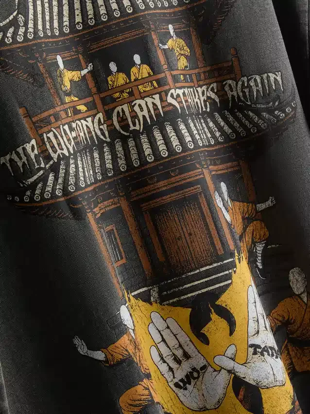 Wu-Tang-Clan-T-Shirt mit kurzen Ärmeln