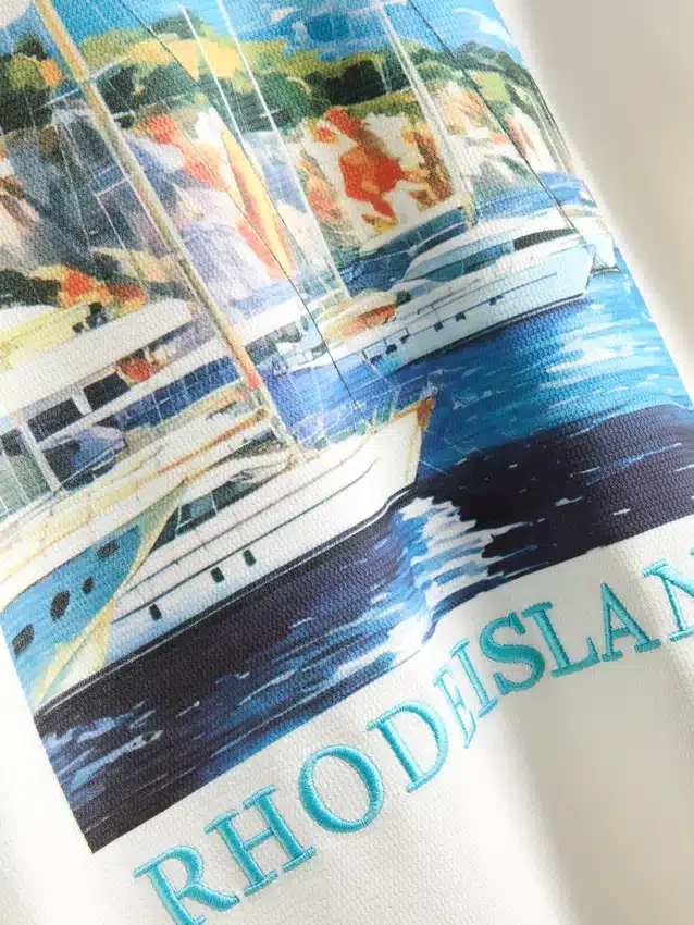 Yachtclub-Hemd mit kurzen Ärmeln