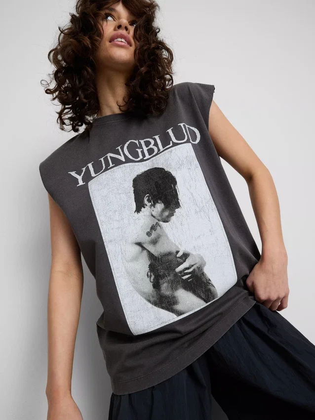 Yungblud Tanktop aus Baumwolle mit Aufdruck