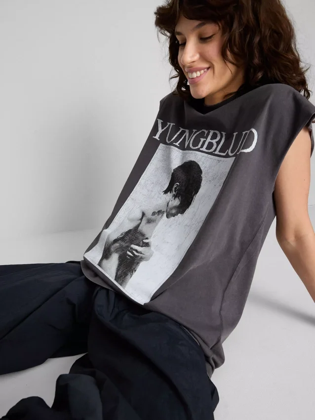 Yungblud Tanktop aus Baumwolle mit Aufdruck