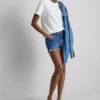 Zerrissene Jeansshorts