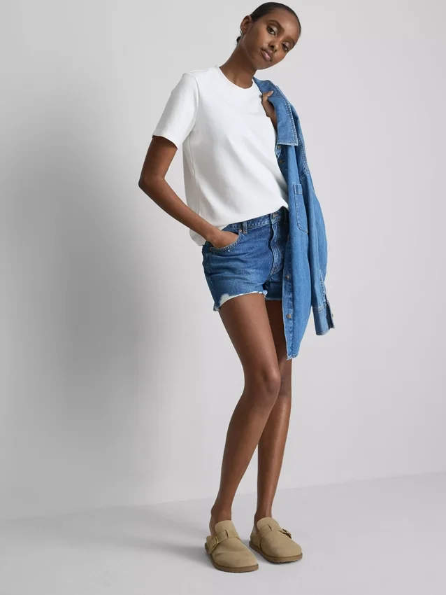 Zerrissene Jeansshorts