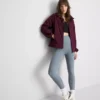 Zusammenrollbare Regenjacke mit Reissverschluss