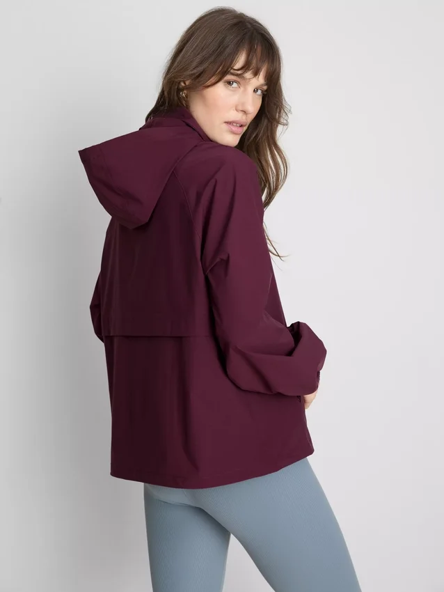 Zusammenrollbare Regenjacke mit Reissverschluss