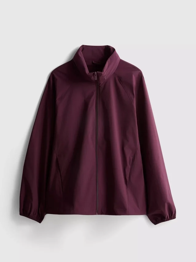 Zusammenrollbare Regenjacke mit Reissverschluss