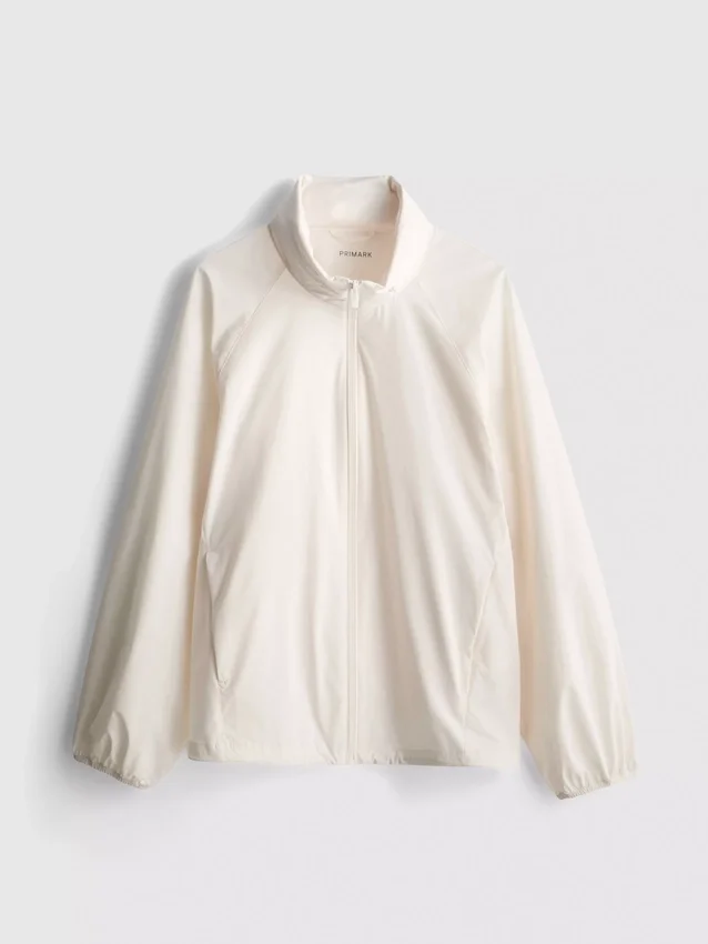 Zusammenrollbare Regenjacke mit Reissverschluss