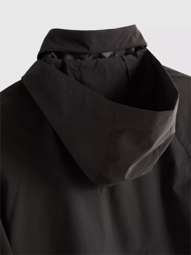 Zusammenrollbare Regenjacke mit Reissverschluss